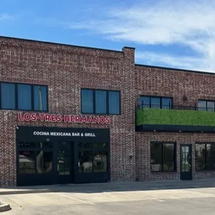 the front of the building