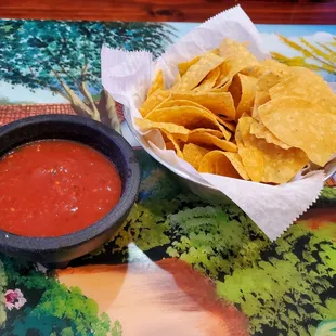 Chips and salsa.