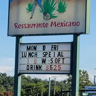 a sign for a mexican restaurant