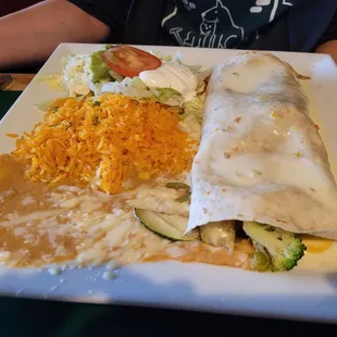 Veggie chimichanga