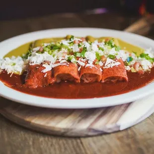 Enchiladas a la Mexicana