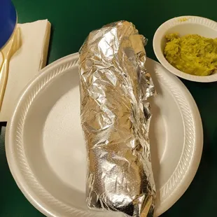 12" Hand held chicken burrito