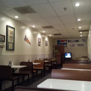 Inside the restaurant