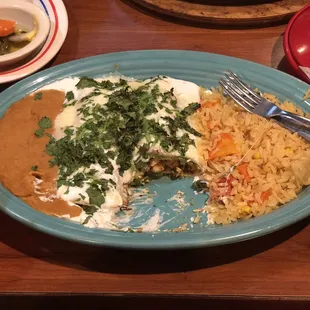 Poblano Chicken Enchiladas