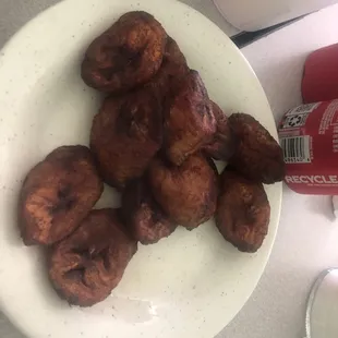 Side order of "plátanos frito" fried plantain. Good