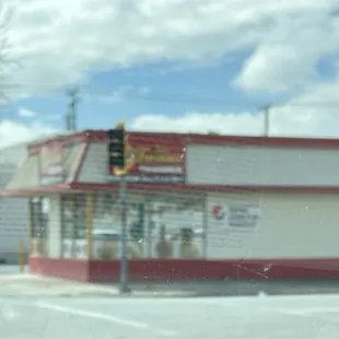a red stoplight