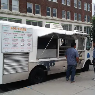 two men ordering food