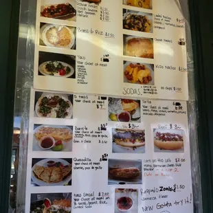 a menu for a mexican restaurant