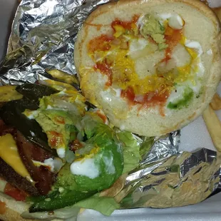 Los Unicos Burger: * (has grilled jalapeños) It's a tasty burger if you like a little spice in your life!