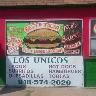 the front of the restaurant