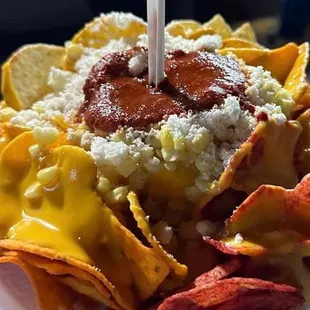 a bowl of nachos