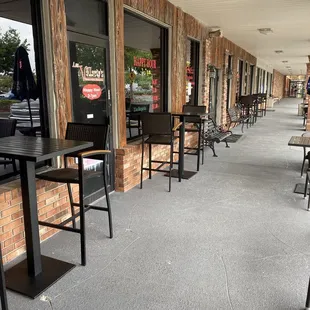 Outside dining-covered!