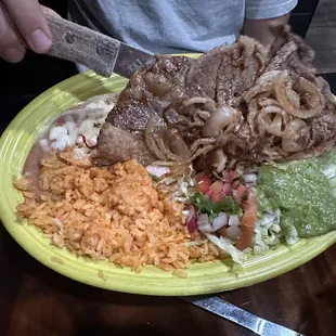 Carne asada plate - very dry