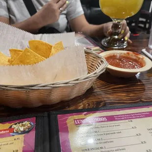 Free chips and salsa