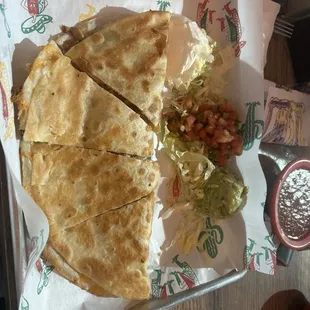 Fajita chicken quesadilla