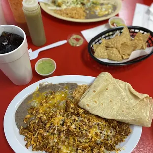 Chorizo &amp; egg plate