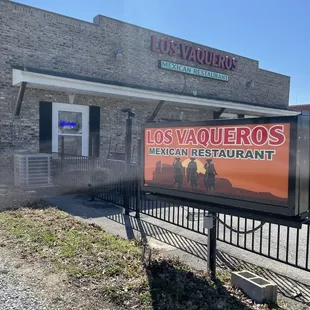 the front of the restaurant