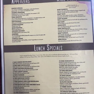 Menu!