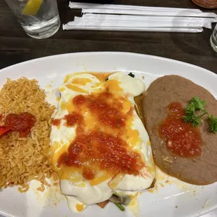 2 Spinach and Mushroom Enchiladas