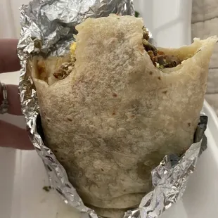 Carne Asada Breakfast Burrito