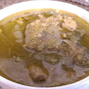 I think this is a Pork Chili Verde? It was delicious with some flour tortillas!