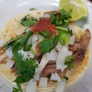 Taco de borrega.