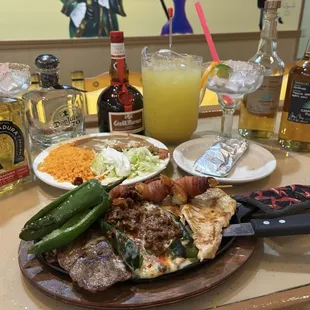 El rey specials and pitcher of margaritas