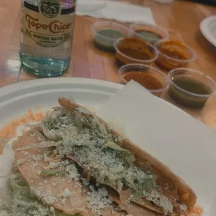 Crunchy 9. Two Chicken Tacos