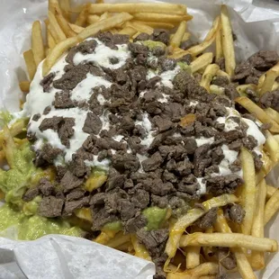 Asada fries here are $13. It's a lot of food