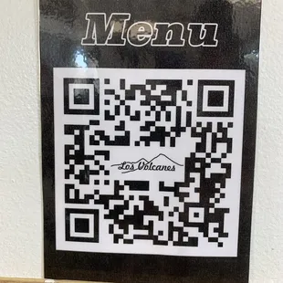 QR code menu