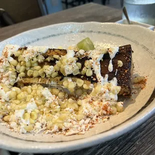 Tuétano con Esquites (bone marrow...need I say more?