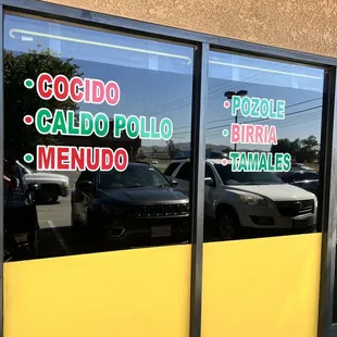 List of some of what they serve