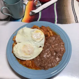 a plate of mexican food