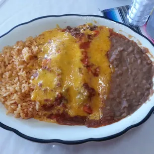 Enchilada plate