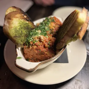 Big ass meatballs. Delicious.