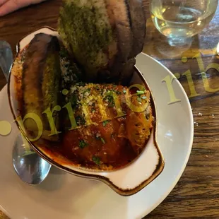 Slow Roasted Giant Meatballs