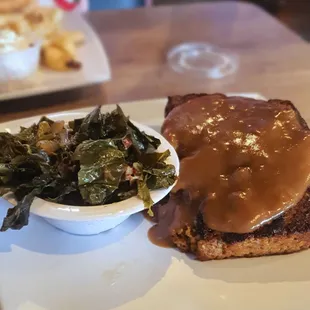 Grilled meatloaf. Old school classic done well.