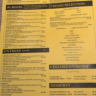 Menu page two