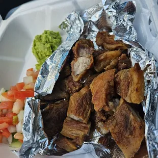 Chicharrones molcajete! Get some!
