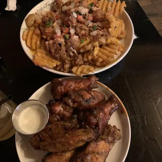 Grilled Chicken Wings & Thighs