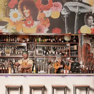 a man behind the bar