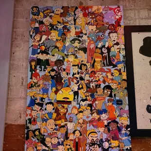 There's always something cool on the wall here. I found so many of my favorite characters on this one alone
