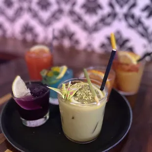 J town matcha and ocean beach mule in the back w gummy bears