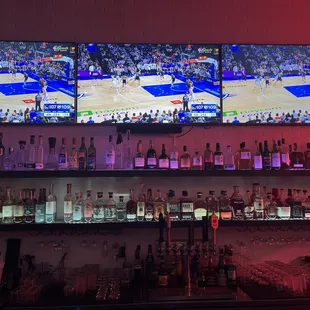 The liquor shelf