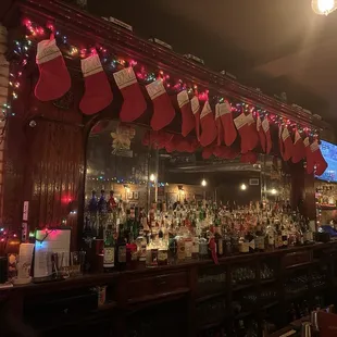 Bar setup for the holidays