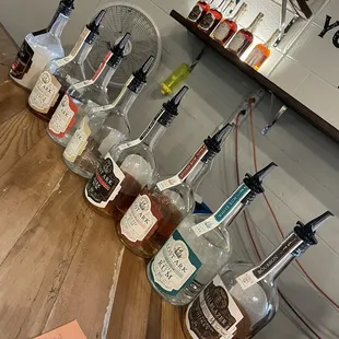 All the wonderful rums you can taste!