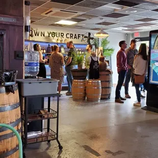 people in a wine shop