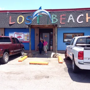 Two lovely ladies leaving after lunch.