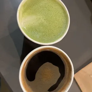 Matcha Latte* and Americano*