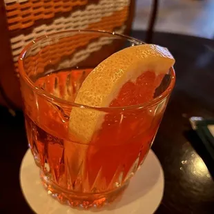 Mezcal Verano Negroni (needed a bit more Campari)